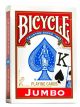 Karty do gry Bicycle poker jumbo czerwone