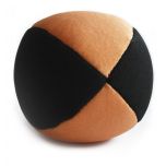 Piłka do żonglowania 4 panele czarny brąz